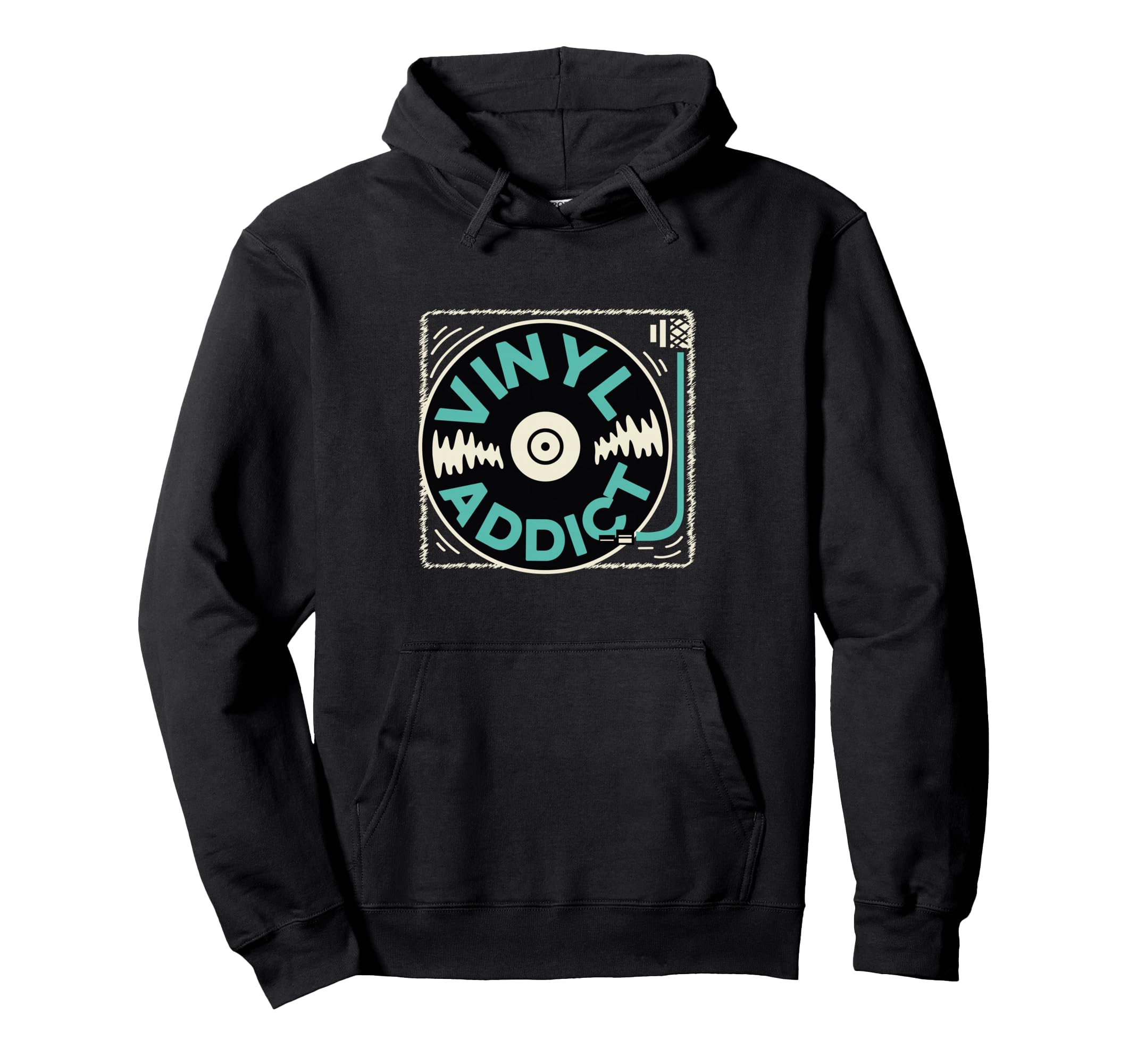 Vinyl Record Player Vinyl Hoodie - Aesthetic Graphic Men Women - T-Shirt, Sweatshirt, Hoodie