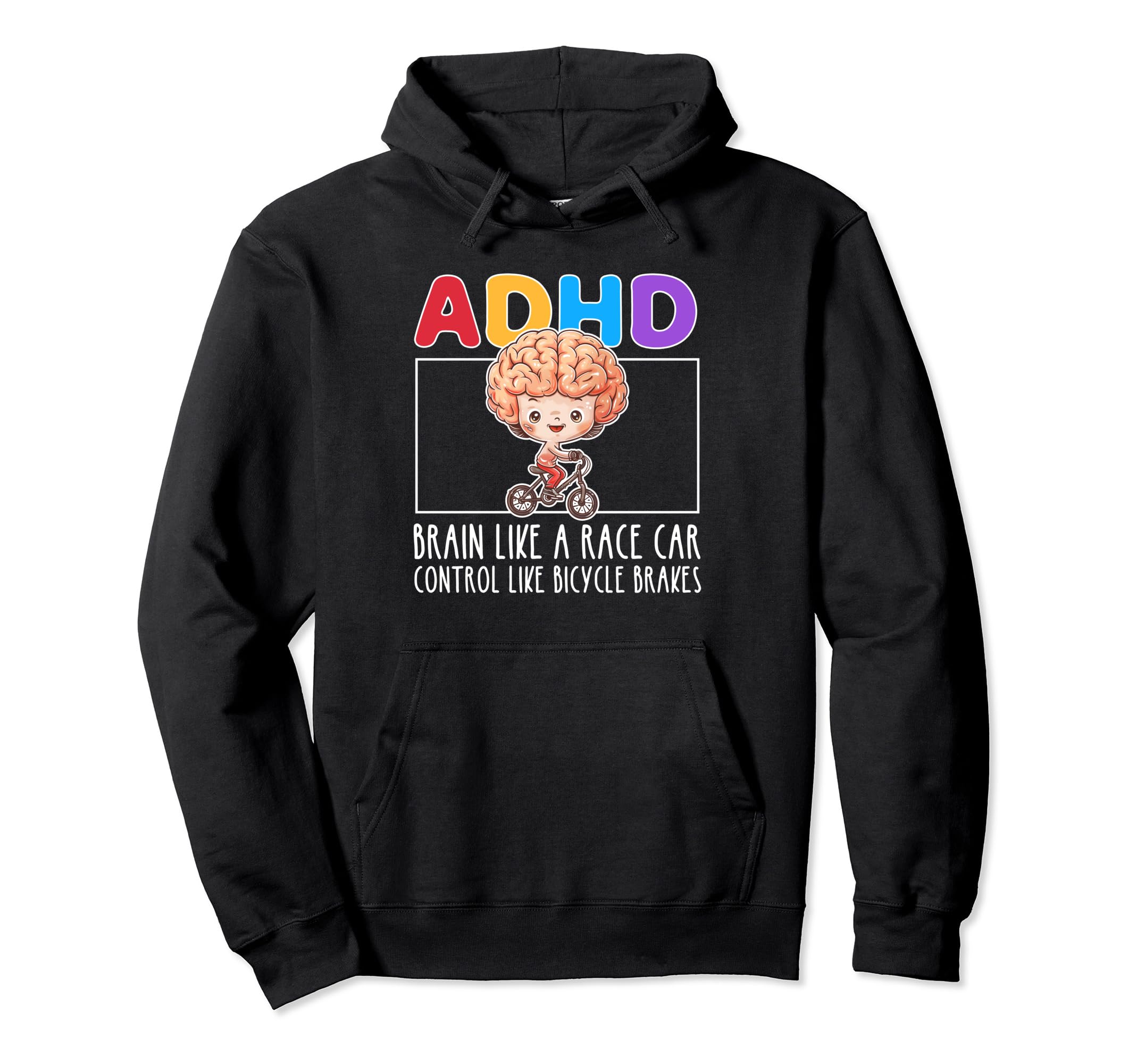 Adhd Brain Like Race Car Control Like Hoodie - Minimalist Print Men Women - T-Shirt, Sweatshirt, Hoodie