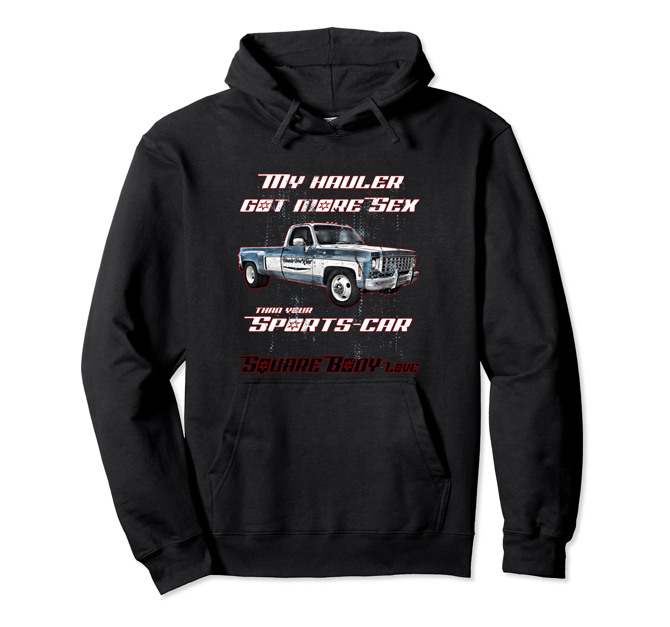 Lowered Dually Squarebody Suburban Hoodie - Aesthetic Graphic Men Women - T-Shirt, Sweatshirt, Hoodie