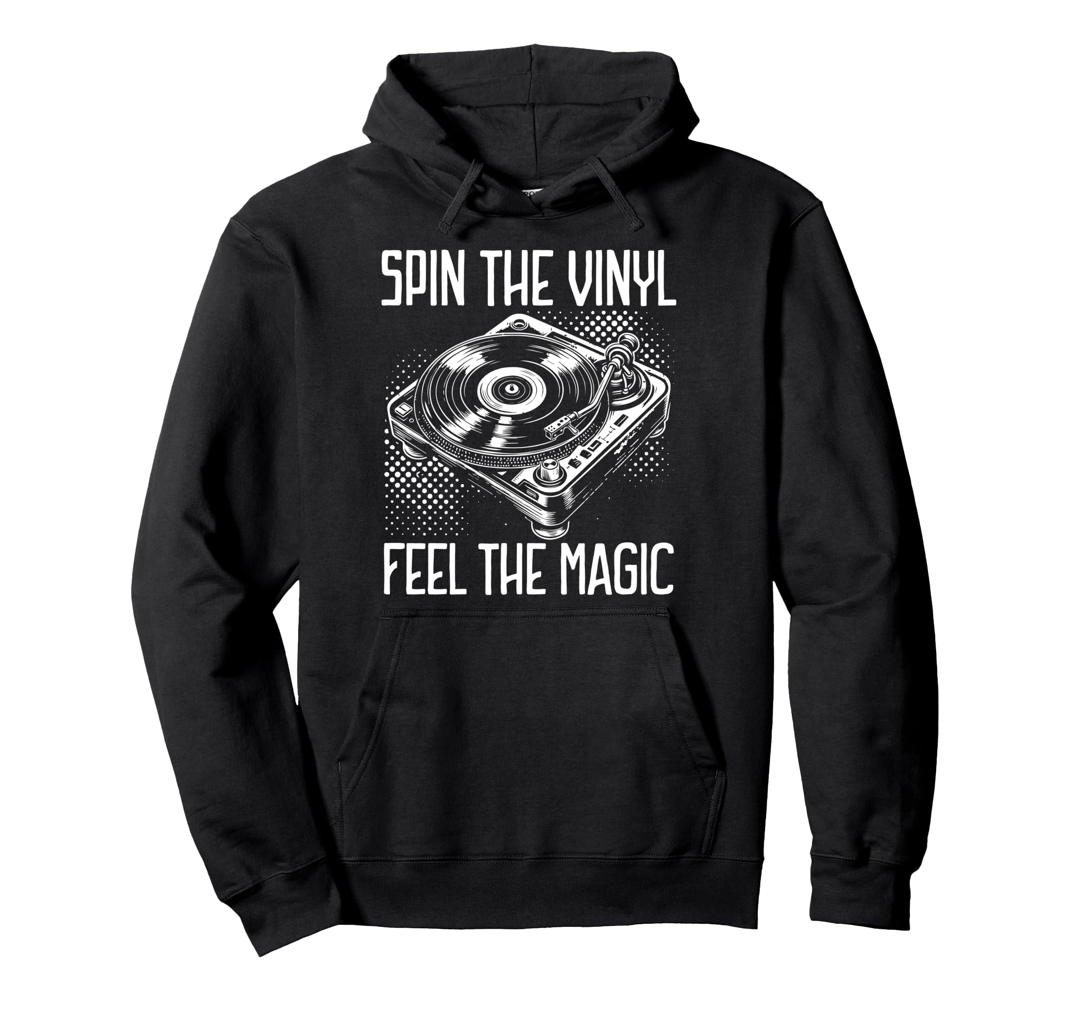 Vinyl Collecting Record Player Hoodie - Unique Graphic for Adults - T-Shirt, Sweatshirt, Hoodie