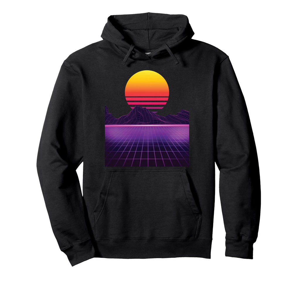 Outrun Synthwave Vaporwave Aesthetic 80S Hoodie - Unique Graphic for Adults - T-Shirt, Sweatshirt, Hoodie