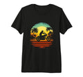 Motorcycle Silhouette Tri Blend T-Shirt - Novelty Apparel Unisex - T-Shirt, Sweatshirt, Hoodie