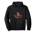 Meditation Orangutan Relaxing Hoodie - Unique Graphic for Adults - T-Shirt, Sweatshirt, Hoodie