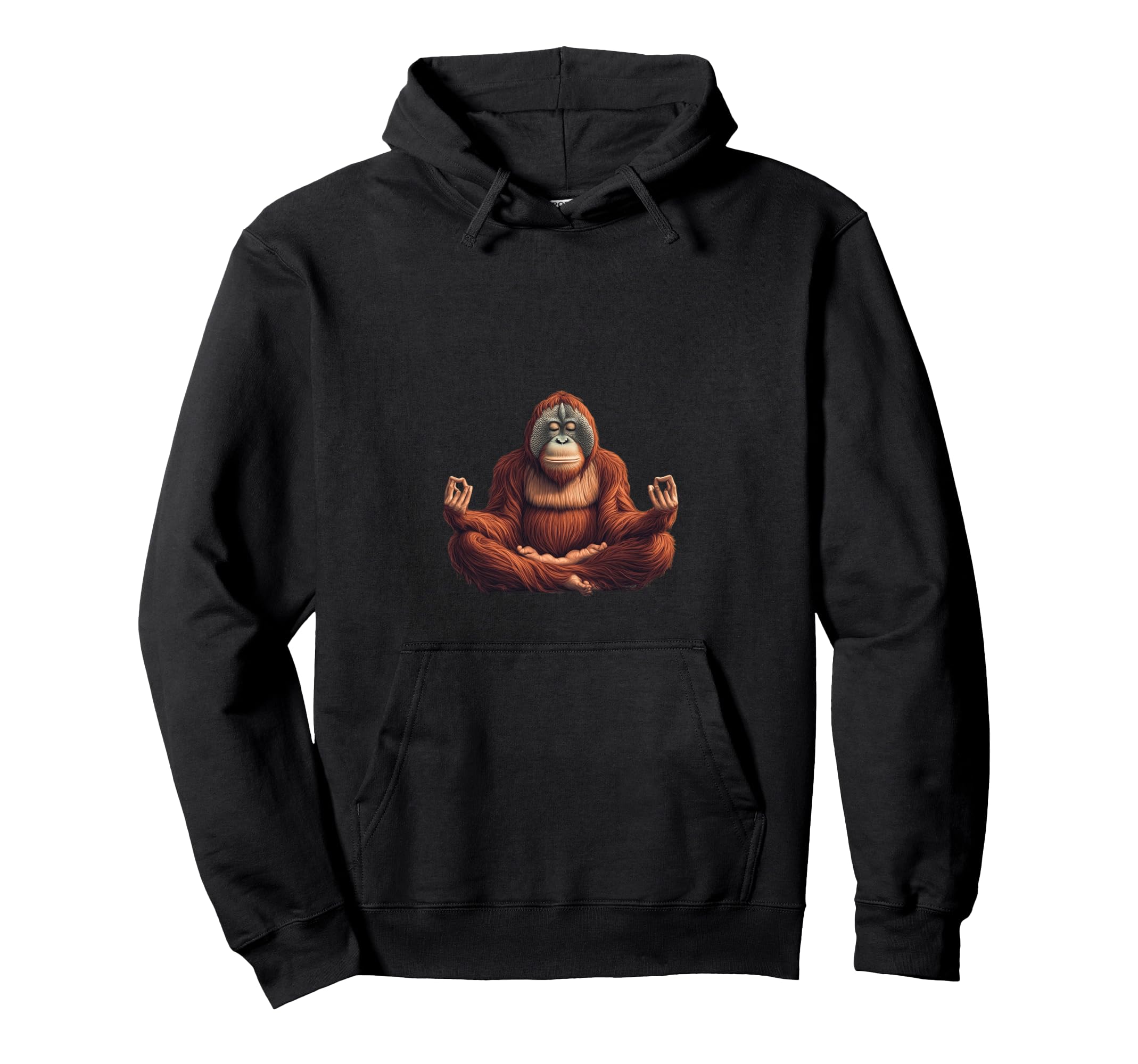 Meditation Orangutan Relaxing Hoodie - Unique Graphic for Adults - T-Shirt, Sweatshirt, Hoodie