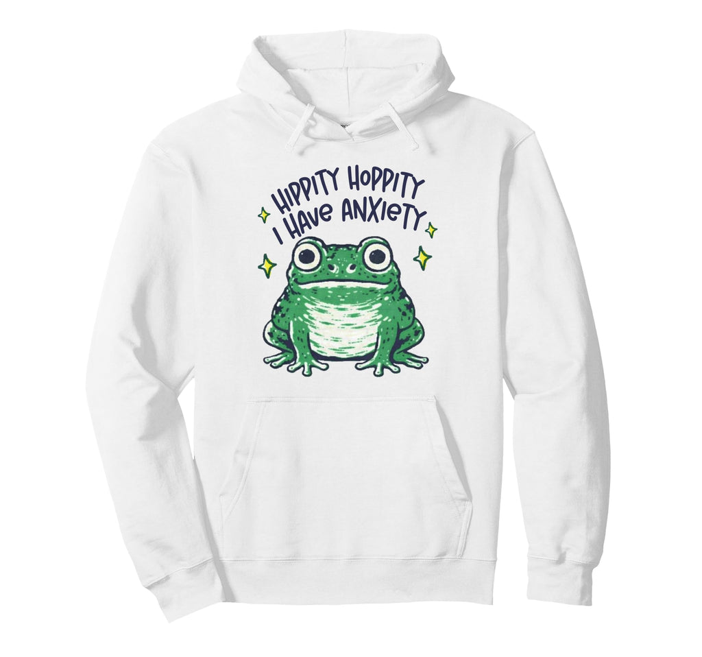 Mental Health Depression Frog Hoodie - Casual Everyday Wear Men Women - T-Shirt, Sweatshirt, Hoodie