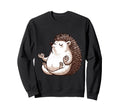 Meditation Hedgehog Yoga Pose Sweatshirt - Trendy Graphic for Adults - T-Shirt, Sweatshirt, Hoodie