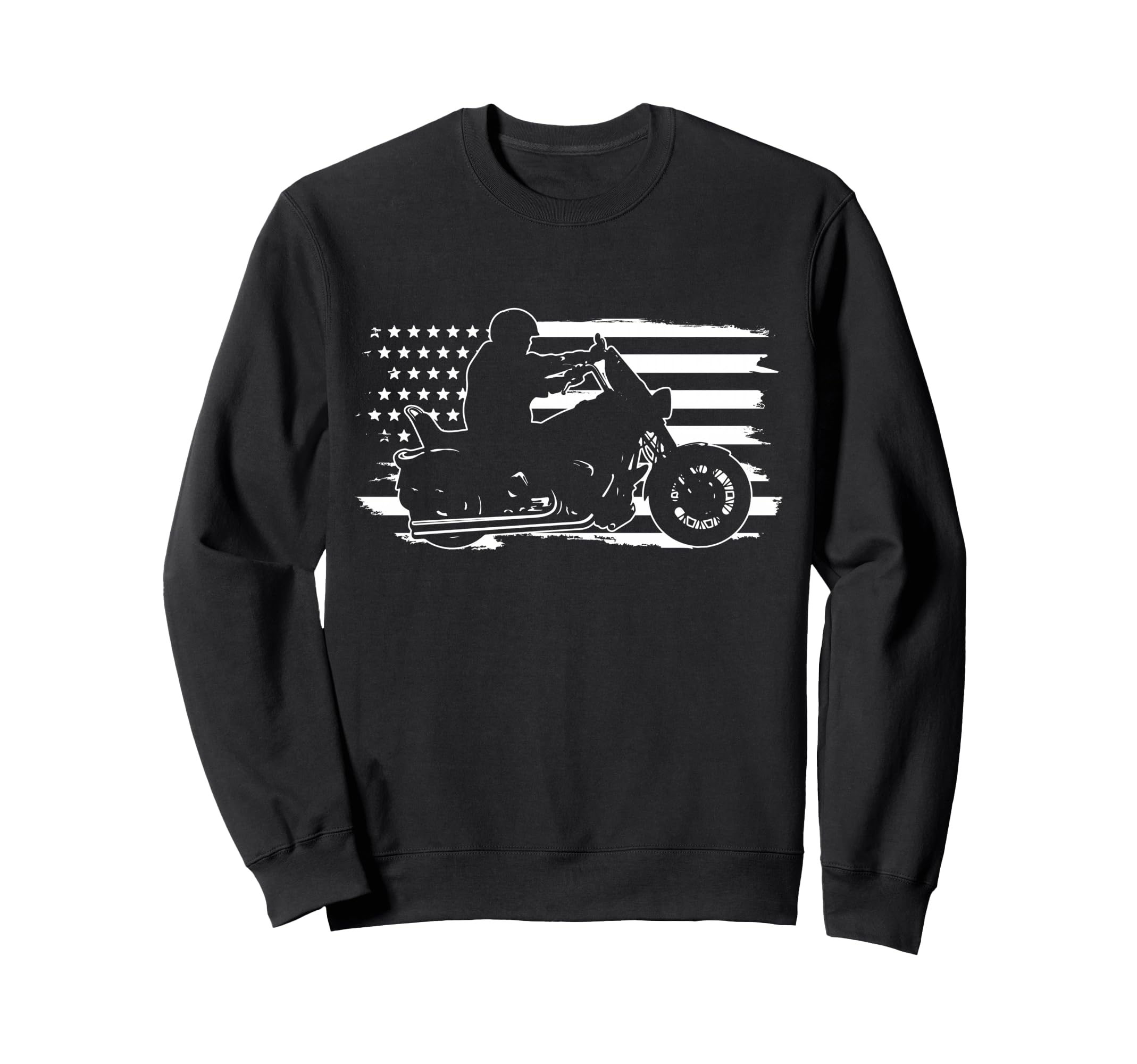 Patriotic Motorcycle American Us Sweatshirt - Unique Graphic for Adults - T-Shirt, Sweatshirt, Hoodie