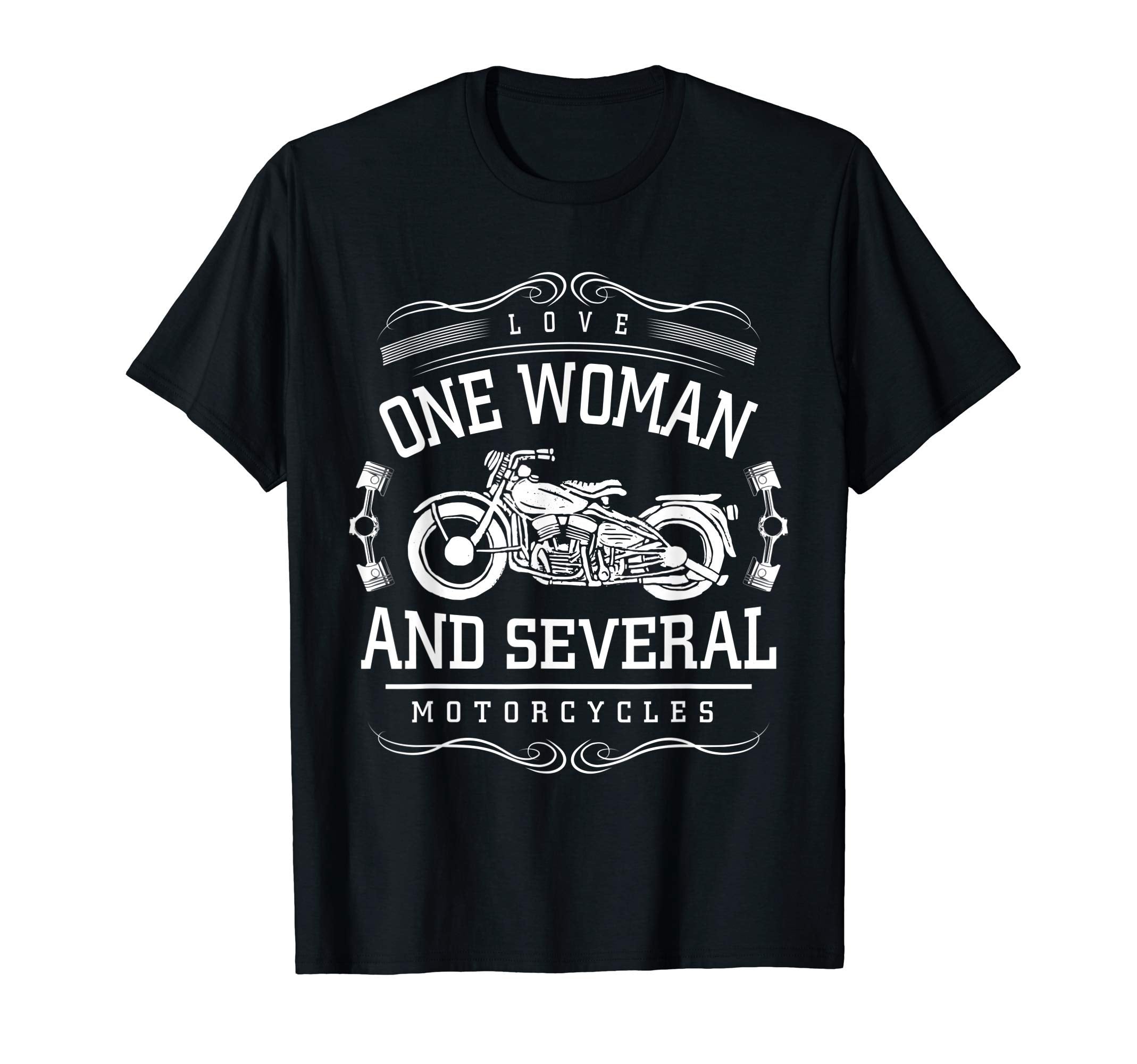Love One And Several Motorcycles T-Shirt - Casual Everyday Wear for Adults - T-Shirt, Sweatshirt, Hoodie