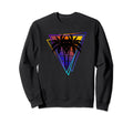 Synthwave Vaporwave Triangle Palm Trees Sweatshirt - Unique Graphic Unisex - T-Shirt, Sweatshirt, Hoodie
