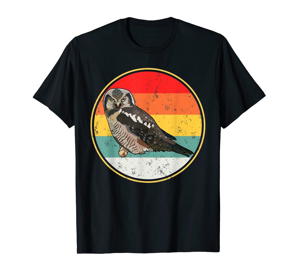 Sunset Northern Hawk Owl Bird T-Shirt - Casual Everyday Wear for Adults - T-Shirt, Sweatshirt, Hoodie