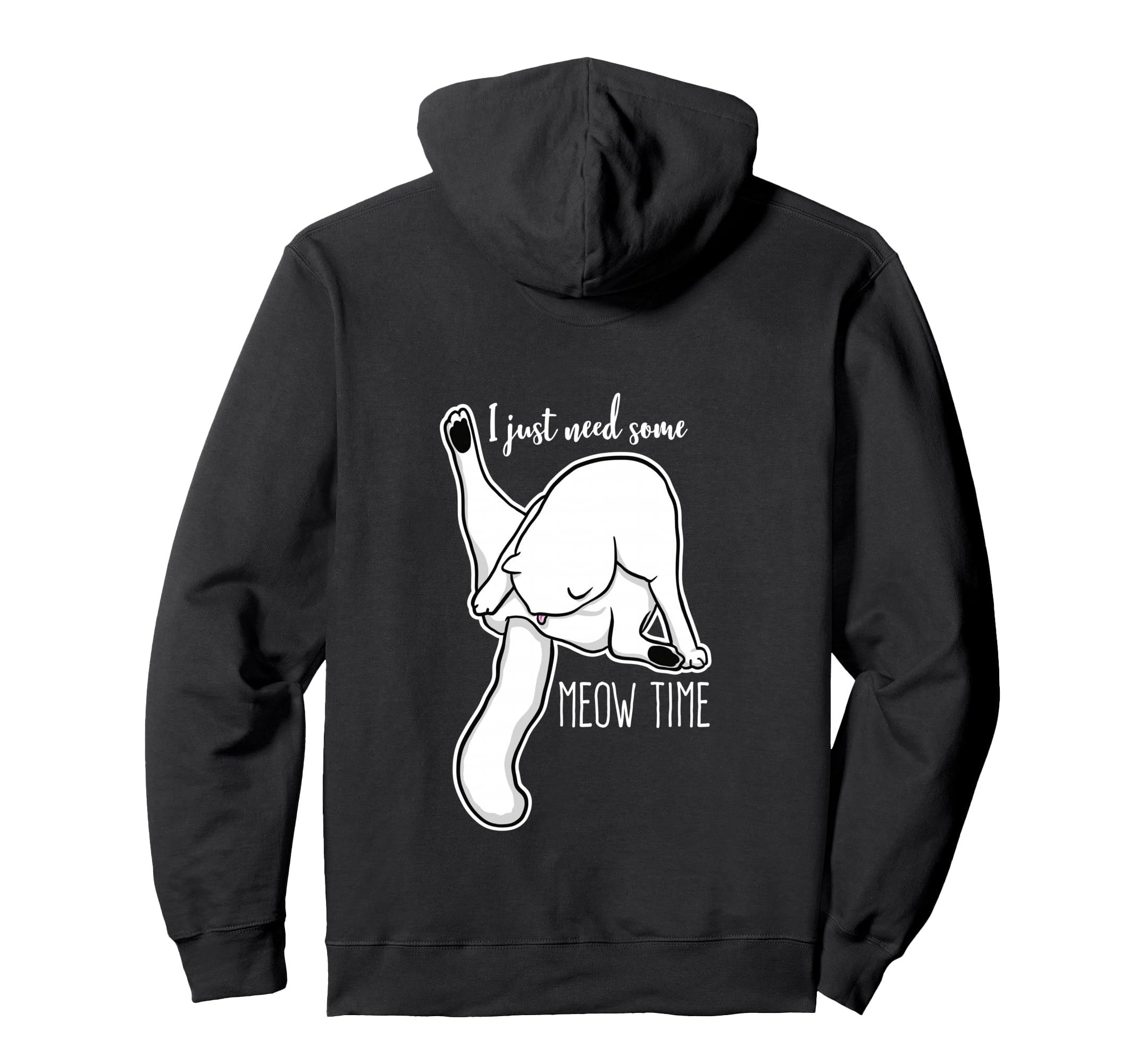 Funny Self Care Cat Licking Itself Hoodie - Streetwear Style Men Women - T-Shirt, Sweatshirt, Hoodie