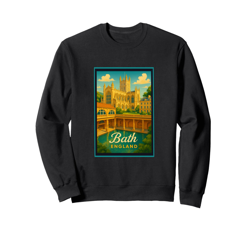 Bath City Somerset England Art Sweatshirt - Aesthetic Graphic Unisex - T-Shirt, Sweatshirt, Hoodie