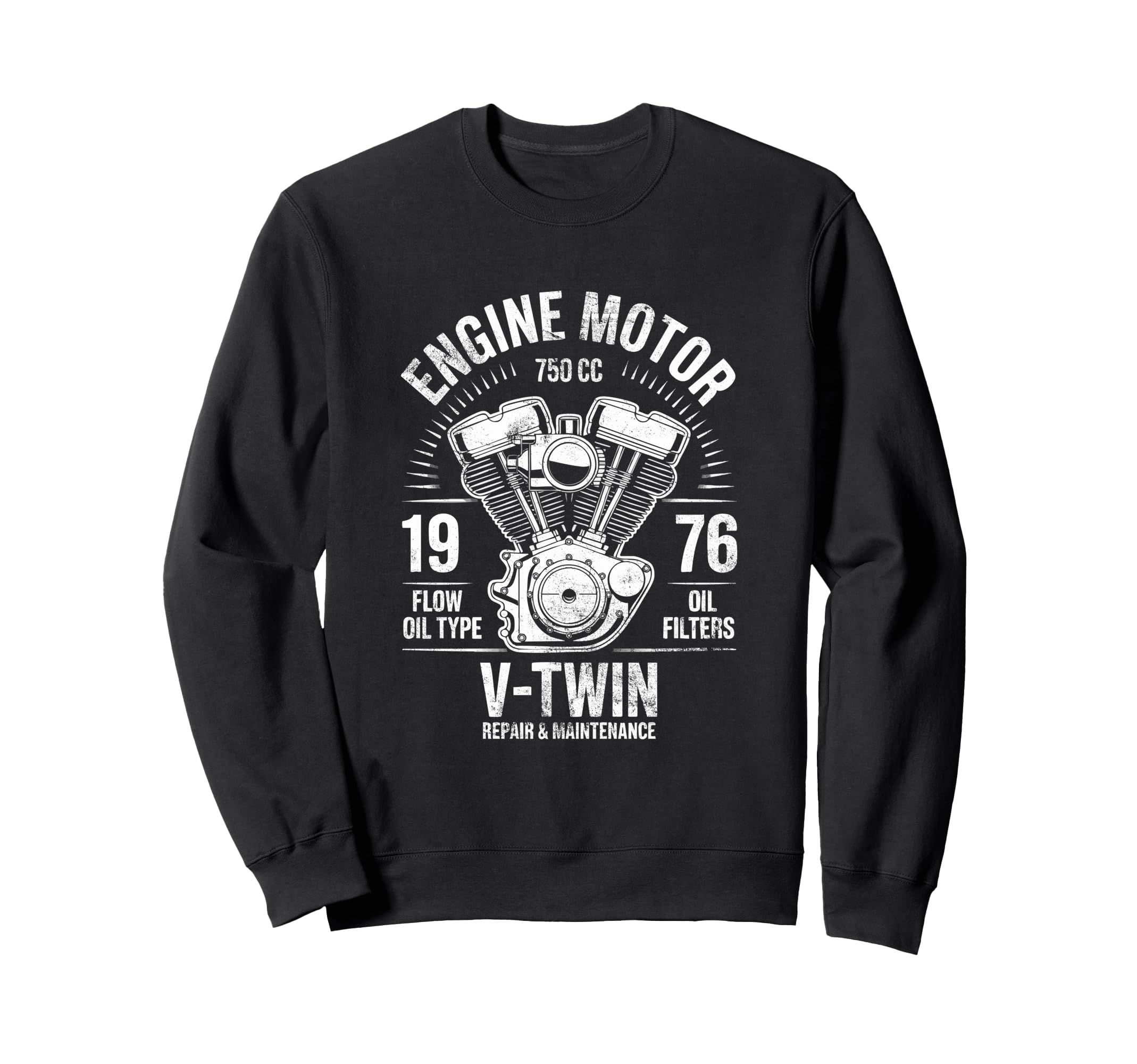 Motorcycle Engine Racer Sweatshirt - Streetwear Style Unisex - T-Shirt, Sweatshirt, Hoodie