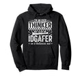 Over Thinker Idgaf Funny Sarcastic Hoodie - Fun Novelty Design for Adults - T-Shirt, Sweatshirt, Hoodie