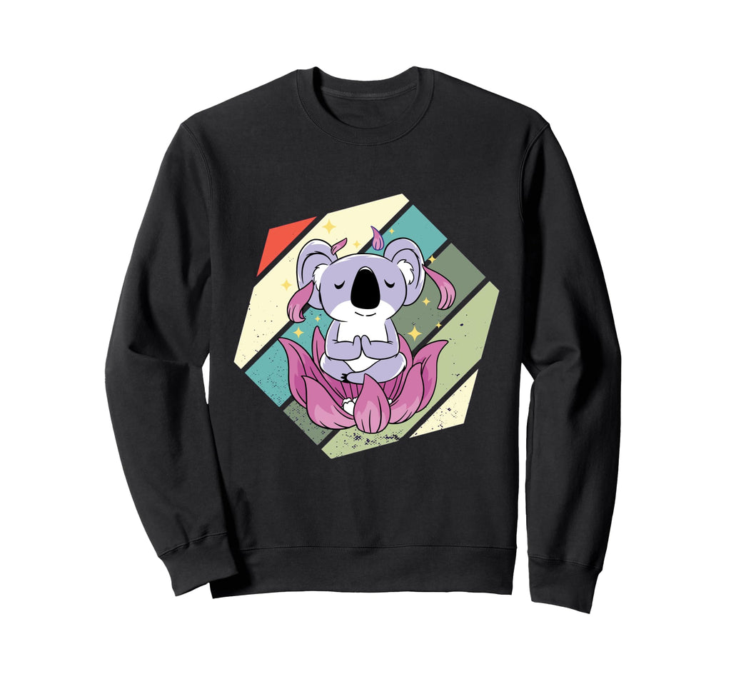 Koala Meditation Lotus Peaceful Zen Sweatshirt - Custom Art Print Unisex - T-Shirt, Sweatshirt, Hoodie