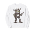 Frog Cowboy Hat Funny Western Frog Sweatshirt - Custom Art Print Men Women - T-Shirt, Sweatshirt, Hoodie