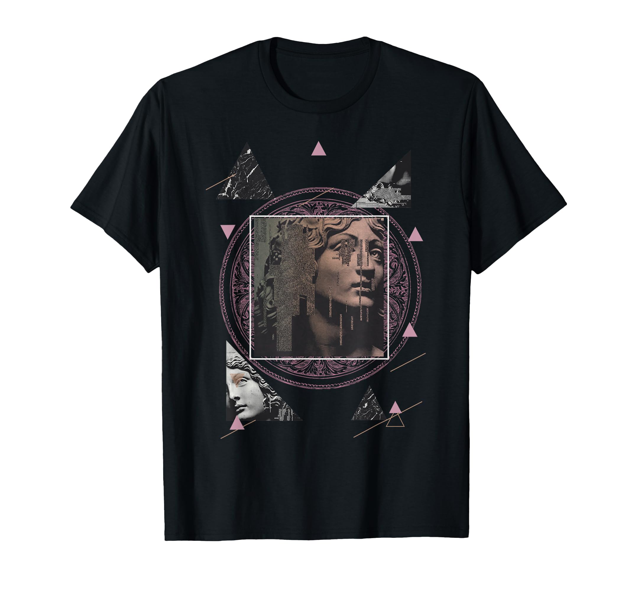 Vaporwave Aesthetic 80S 90S Greek Statue T-Shirt - Custom Art Print Unisex - T-Shirt, Sweatshirt, Hoodie