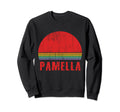 Pamella Custom Name 7 Letters Sunset Sweatshirt - Unique Graphic Unisex - T-Shirt, Sweatshirt, Hoodie