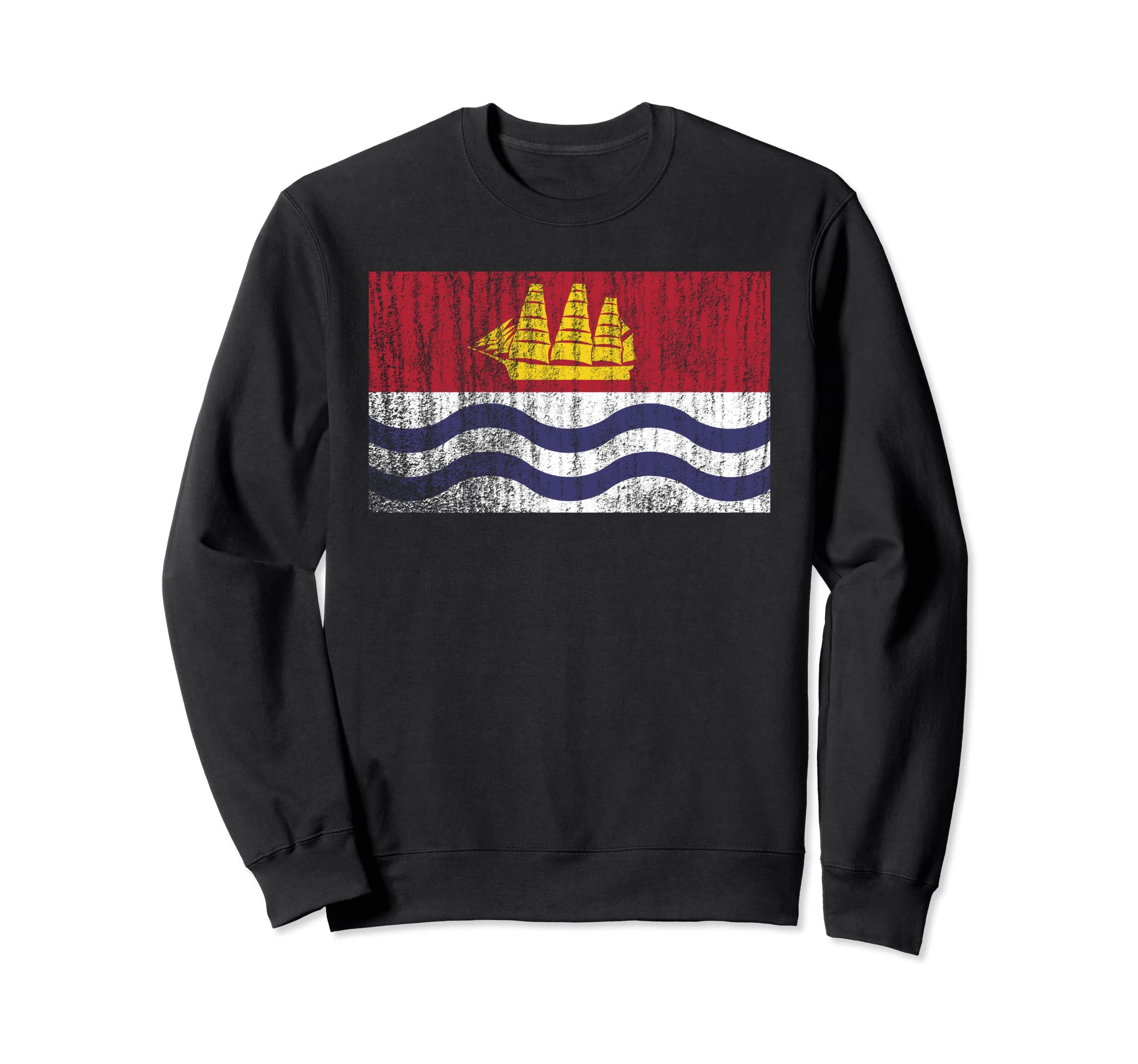 Bath Maine City Flag Distressed Sweatshirt - Graphic Print for Adults - T-Shirt, Sweatshirt, Hoodie