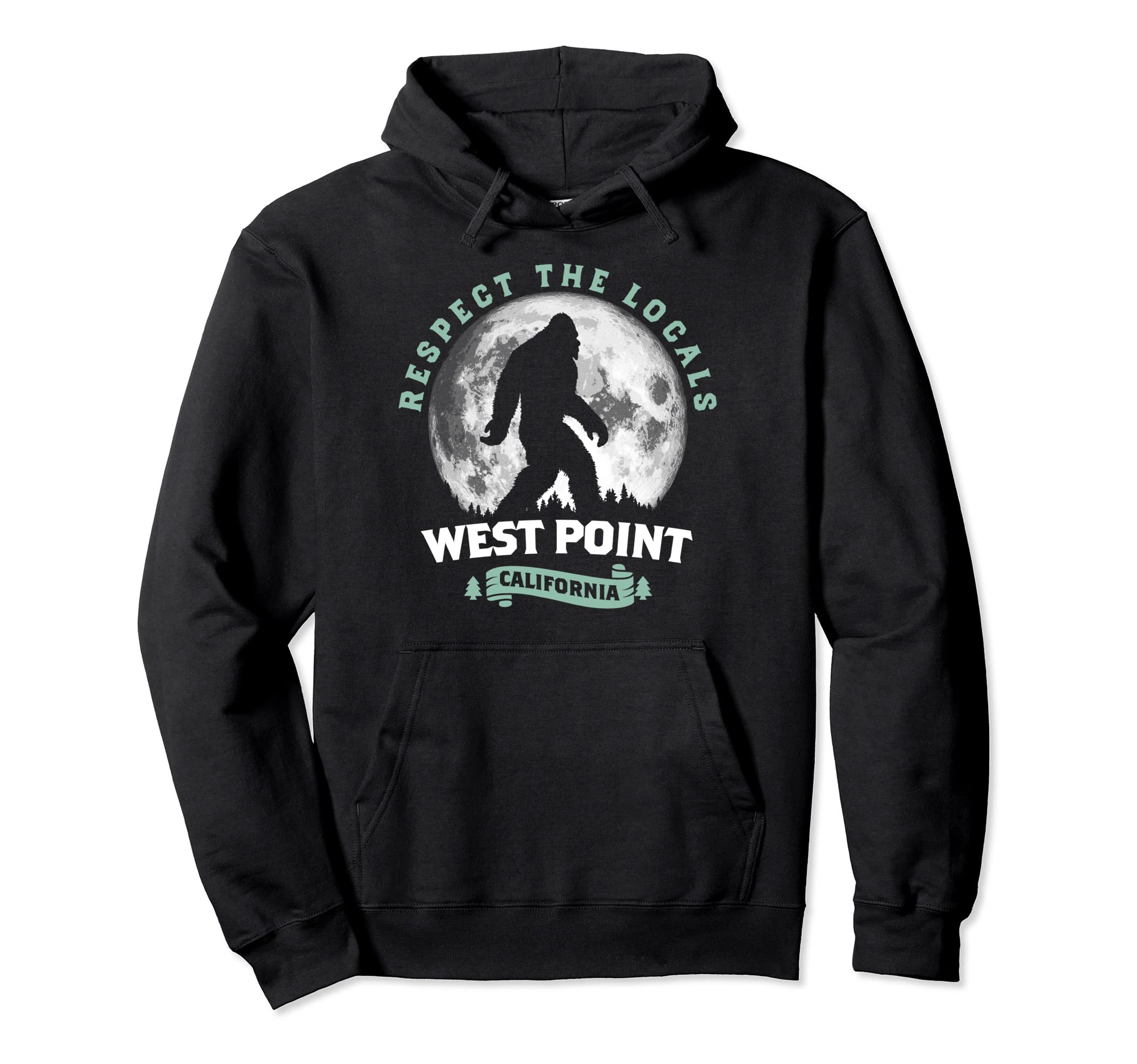 West Point California Bigfoot Night Walk Hoodie - Unique Graphic Unisex - T-Shirt, Sweatshirt, Hoodie