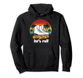 Palm Trees Lets Roll Quad Roller Skates Hoodie - Novelty Apparel Men Women - T-Shirt, Sweatshirt, Hoodie