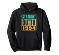 Straight Outta 1994 Birth Birthday Hoodie - Minimalist Print for Adults - T-Shirt, Sweatshirt, Hoodie