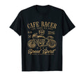 Cafe Racer Motorcycle Biker T-Shirt - Minimalist Print Men Women - T-Shirt, Sweatshirt, Hoodie
