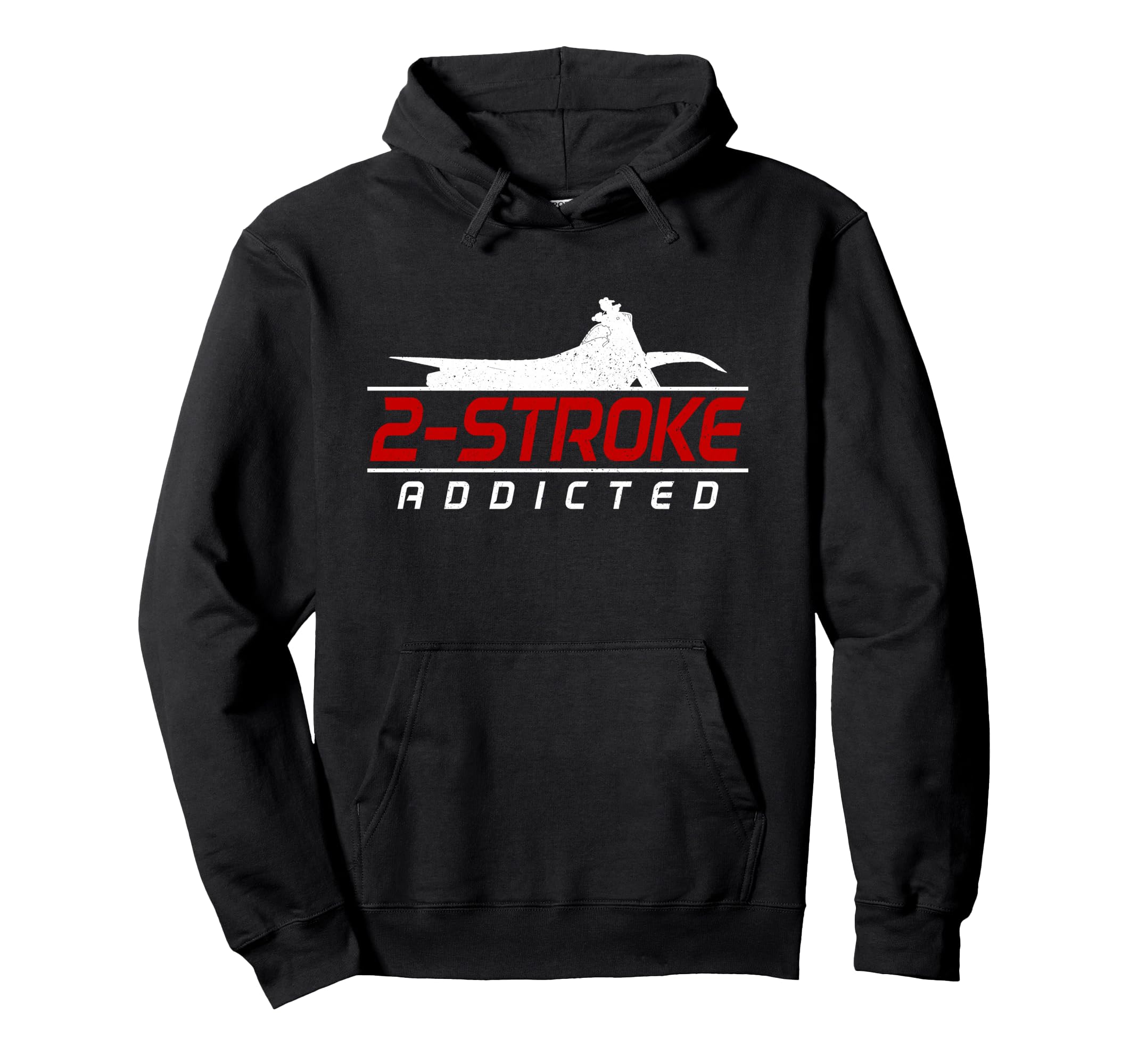 Motocross 2 Stroke Addict Biker Hoodie - Trendy Graphic for Adults - T-Shirt, Sweatshirt, Hoodie