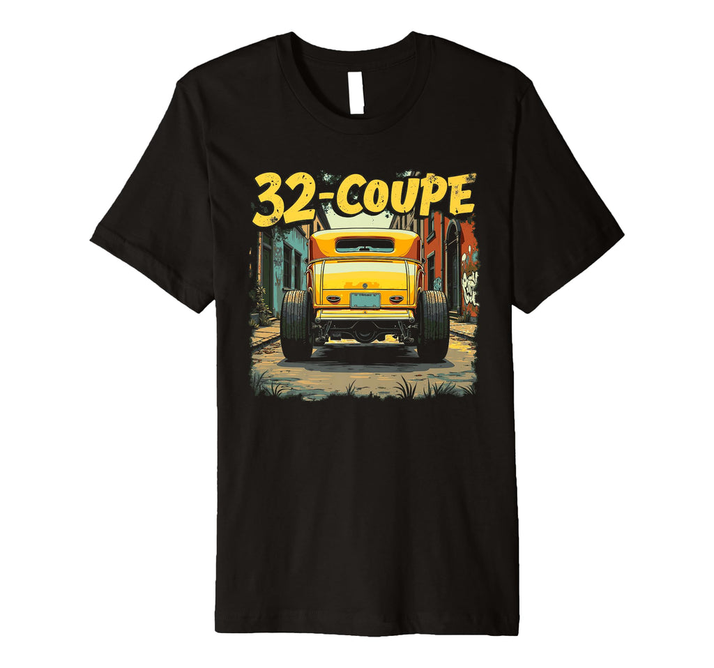 32 Deuce Coupe American 3 Window T-Shirt - Fun Novelty Design for Adults - T-Shirt, Sweatshirt, Hoodie