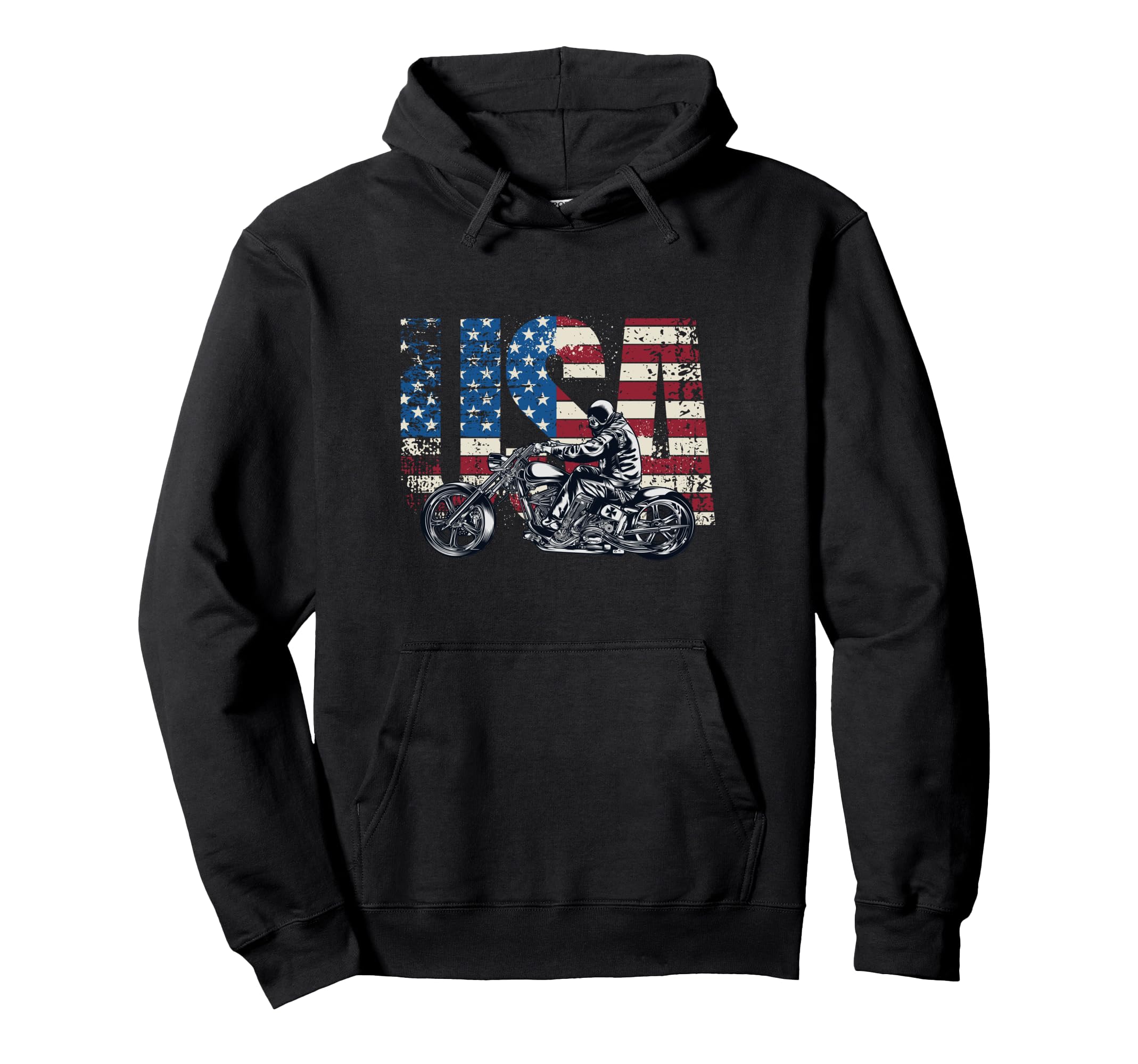 Motorcycle Usa Motorcycle Hoodie - Minimalist Print for Adults - T-Shirt, Sweatshirt, Hoodie
