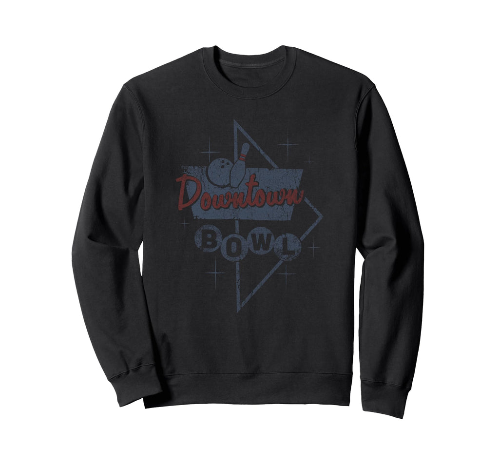 Downtown Bowl Outdoor Sign Distressed Sweatshirt - Minimalist Print Unisex - T-Shirt, Sweatshirt, Hoodie