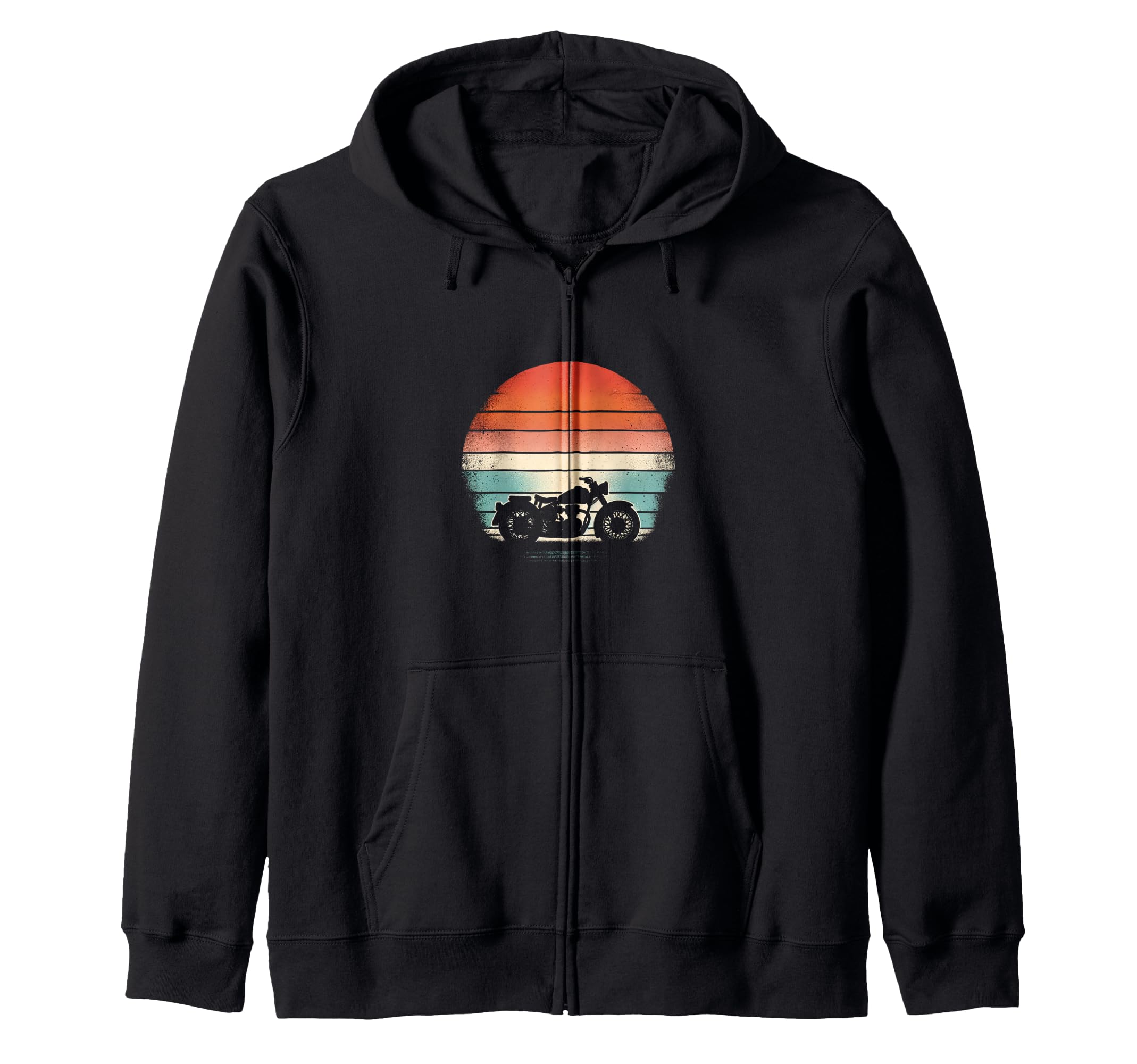 Motorcycle Sunset Hoodie - Fun Novelty Design Unisex - T-Shirt, Sweatshirt, Hoodie