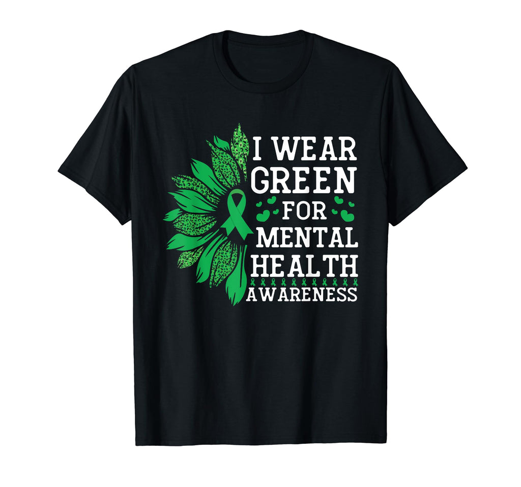 I Wear Green Mental Health Awareness T-Shirt - Graphic Print for Adults - T-Shirt, Sweatshirt, Hoodie
