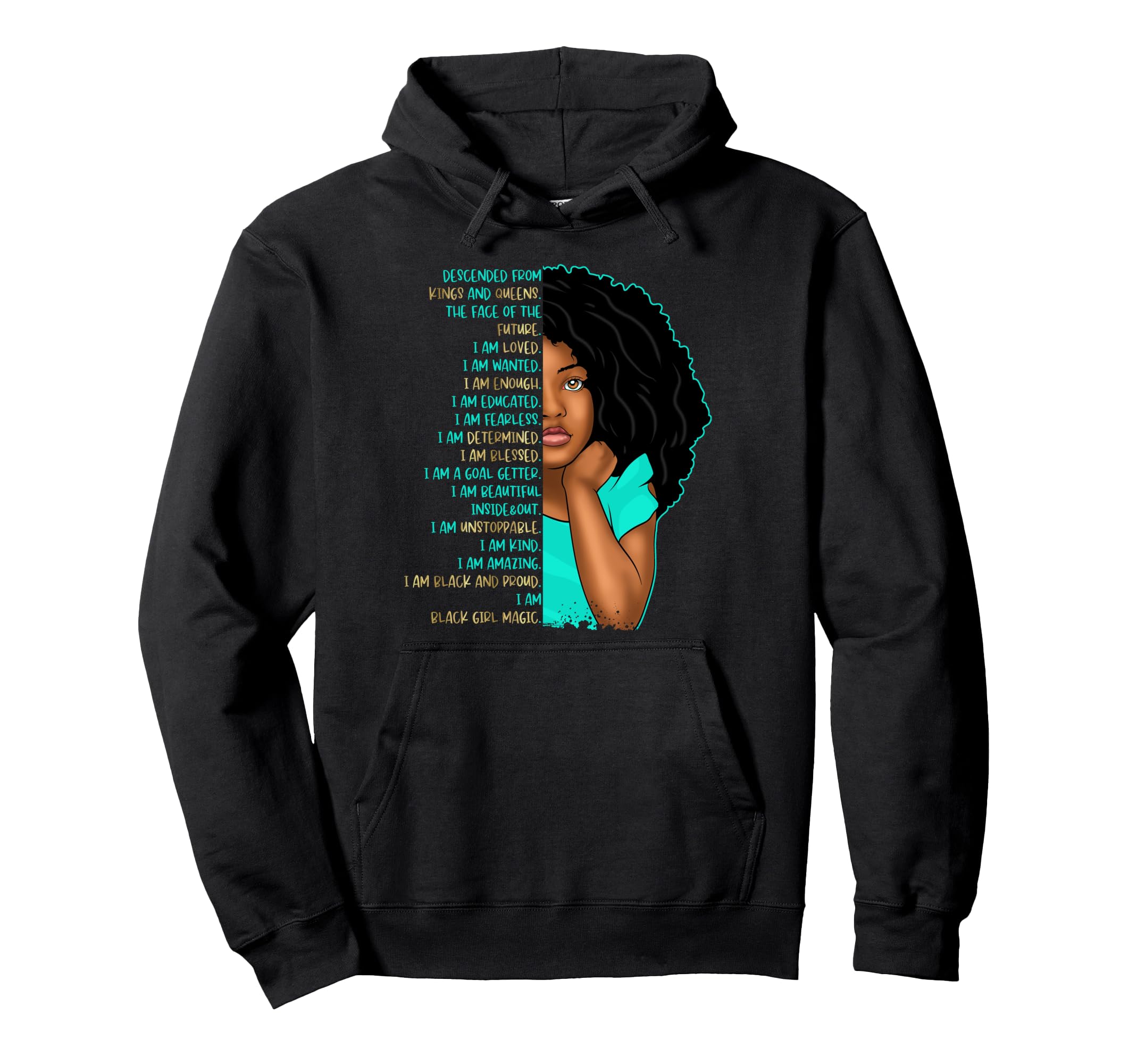 Black Pride Self Care Black Affirmations Hoodie - Aesthetic Graphic Unisex - T-Shirt, Sweatshirt, Hoodie