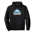 Polizeiauto German Police Car Front Hoodie - Trendy Graphic Men Women - T-Shirt, Sweatshirt, Hoodie
