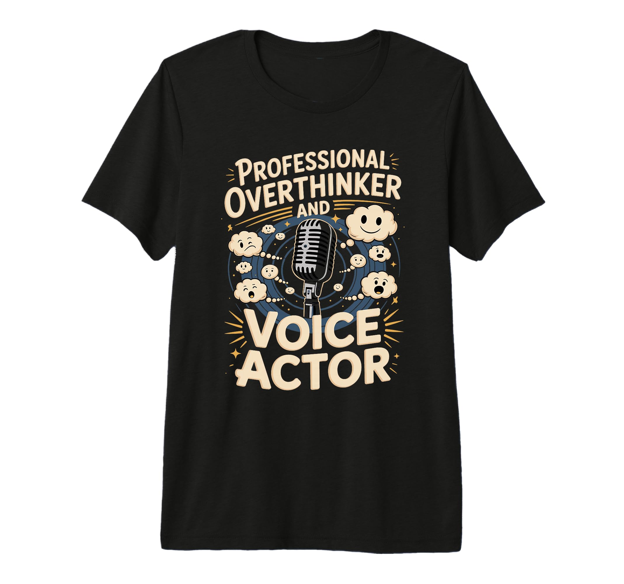 Professional Overthinker And Voice T-Shirt - Trendy Graphic for Adults - T-Shirt, Sweatshirt, Hoodie