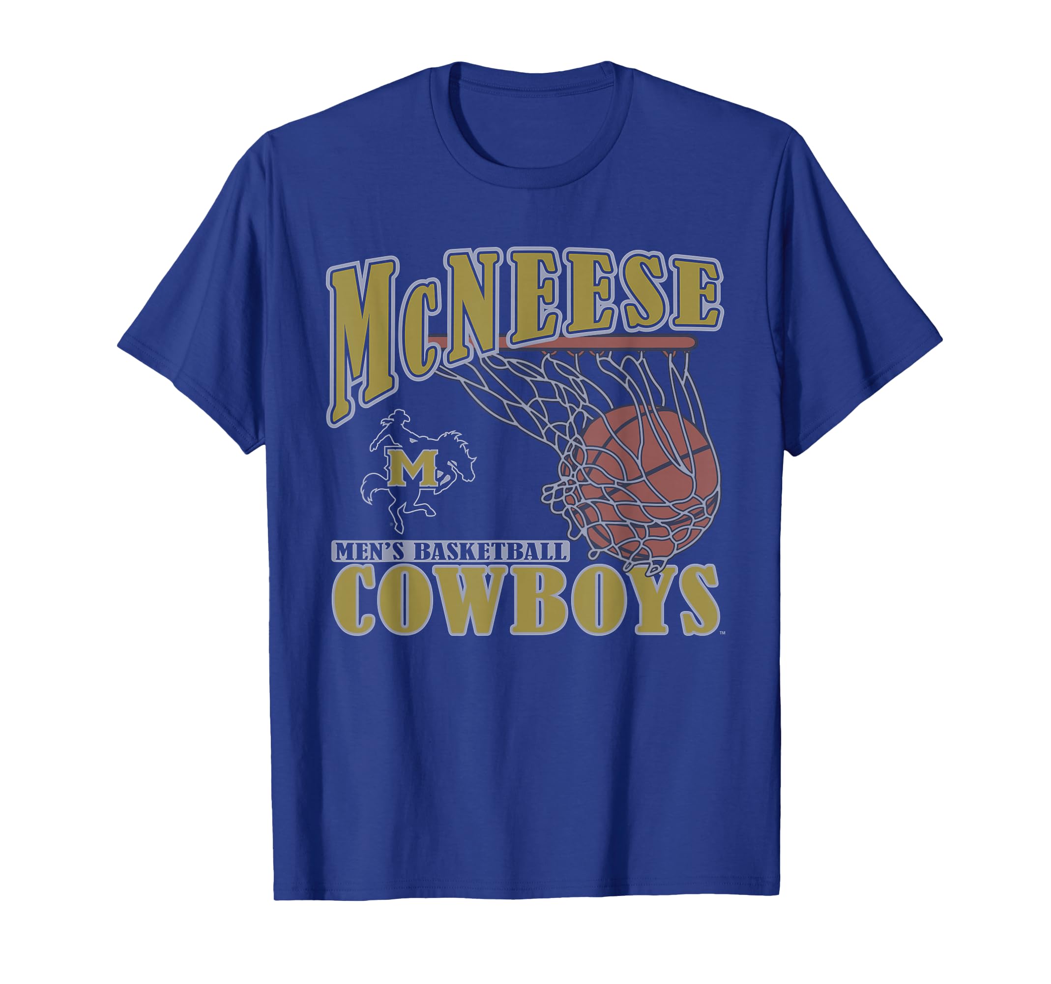 Mcneese State Cowboys Mens Basketball T-Shirt - Trendy Graphic Men Women - T-Shirt, Sweatshirt, Hoodie