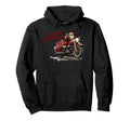 Merry Santa Riding Motorcycle Bike Hoodie - Trendy Graphic Unisex - T-Shirt, Sweatshirt, Hoodie