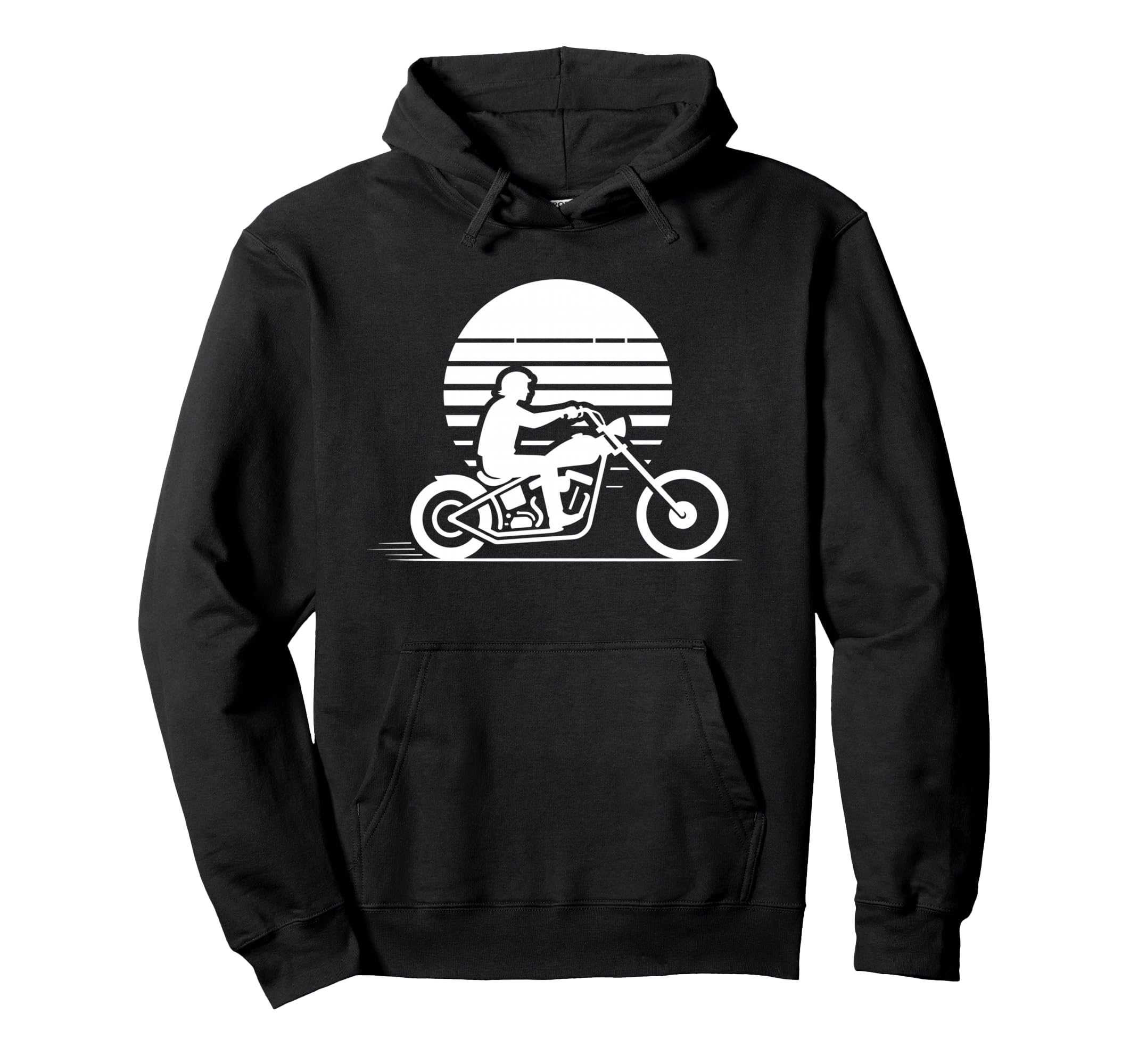 Motorcycle Sunset Silhouette Biker Hoodie - Aesthetic Graphic Men Women - T-Shirt, Sweatshirt, Hoodie