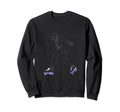 Roller Skater Outline Roller Skates Sweatshirt - Trendy Graphic Unisex - T-Shirt, Sweatshirt, Hoodie