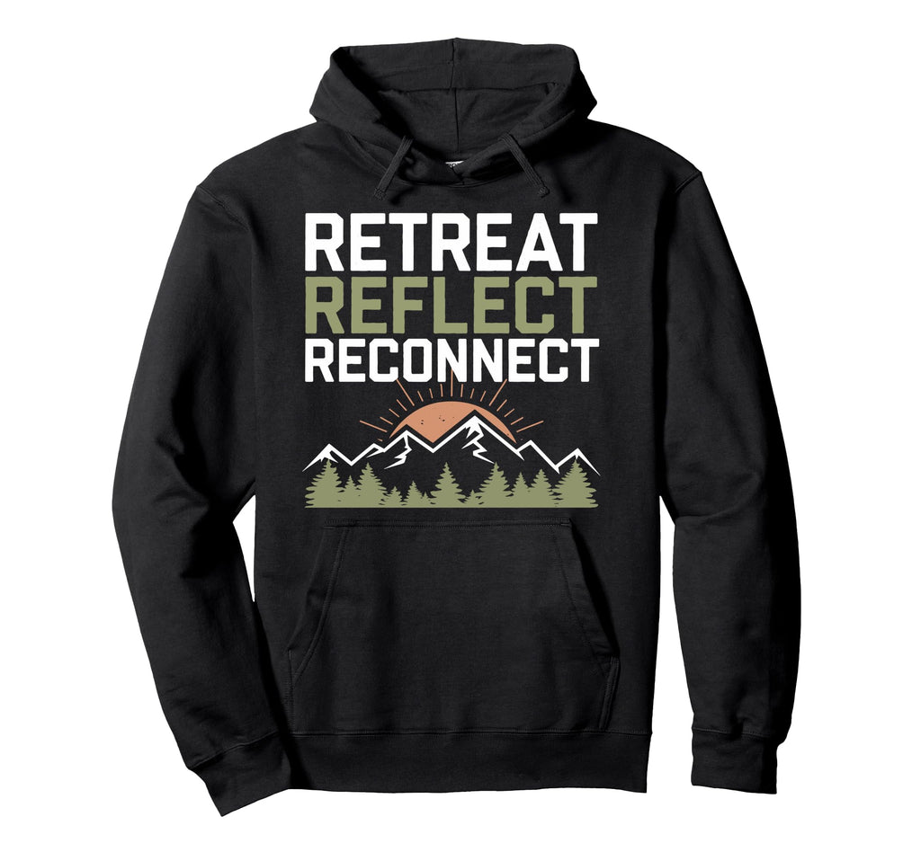 Silent Retreat Participants Mindfulness Hoodie - Minimalist Print Unisex - T-Shirt, Sweatshirt, Hoodie