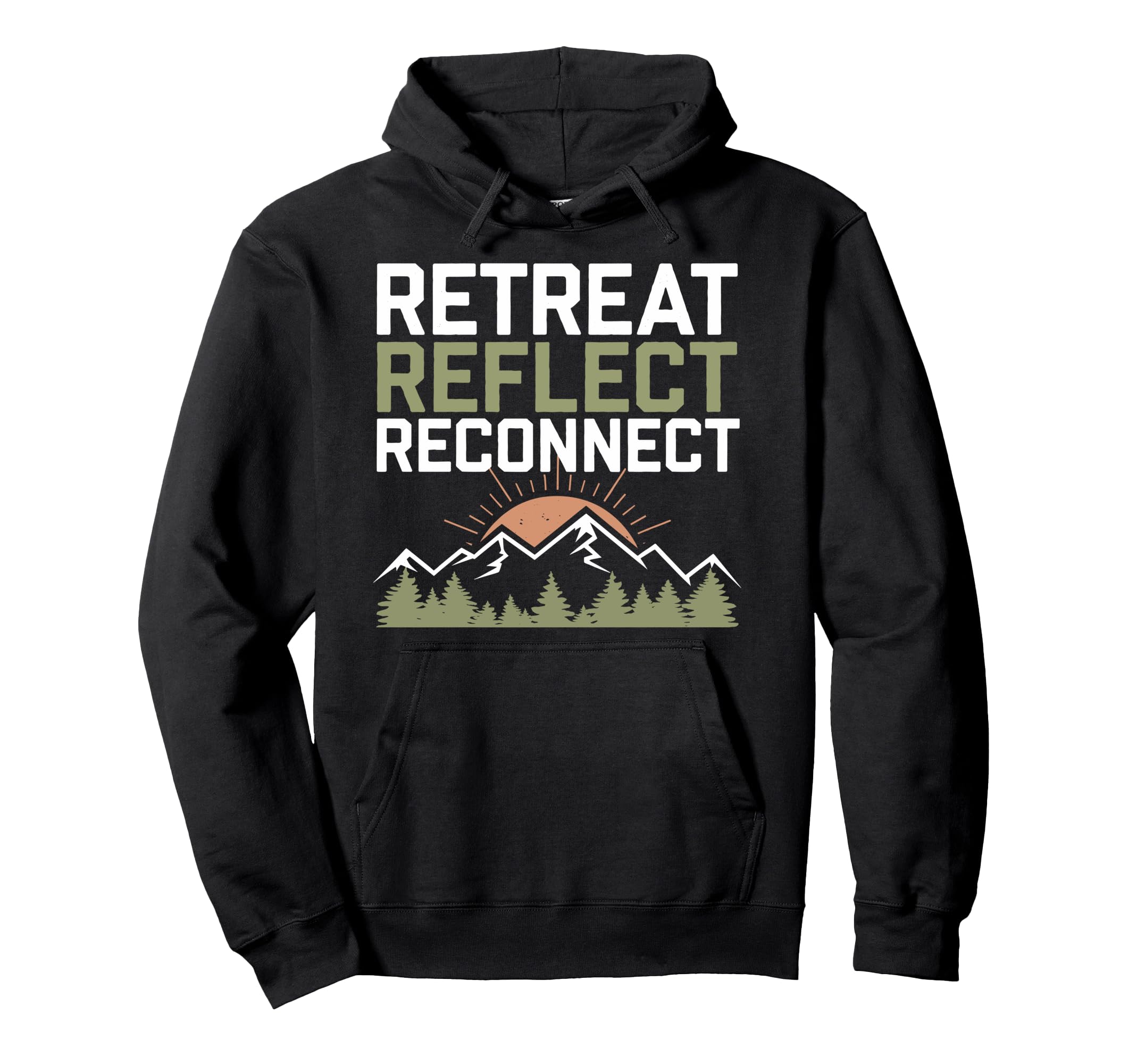 Silent Retreat Participants Mindfulness Hoodie - Minimalist Print Unisex - T-Shirt, Sweatshirt, Hoodie