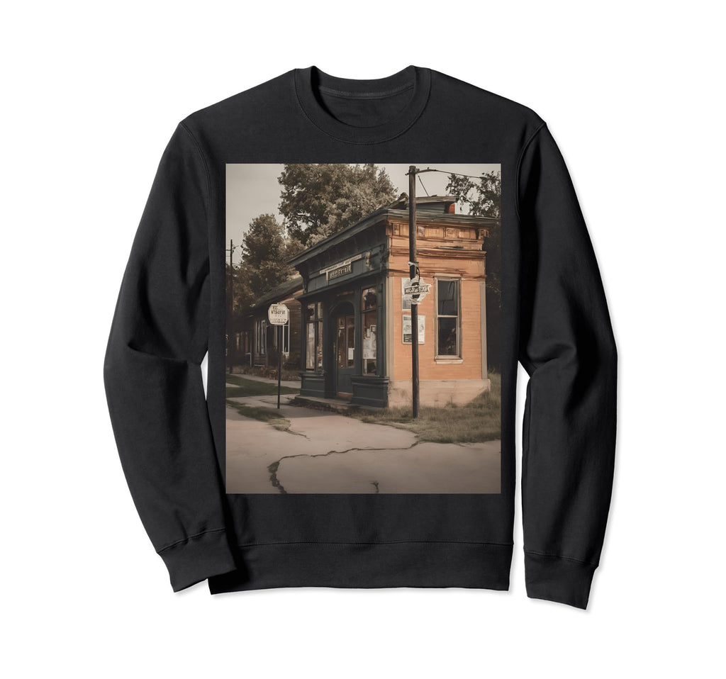 Rural Post Office Scene Sweatshirt - Novelty Apparel Men Women - T-Shirt, Sweatshirt, Hoodie