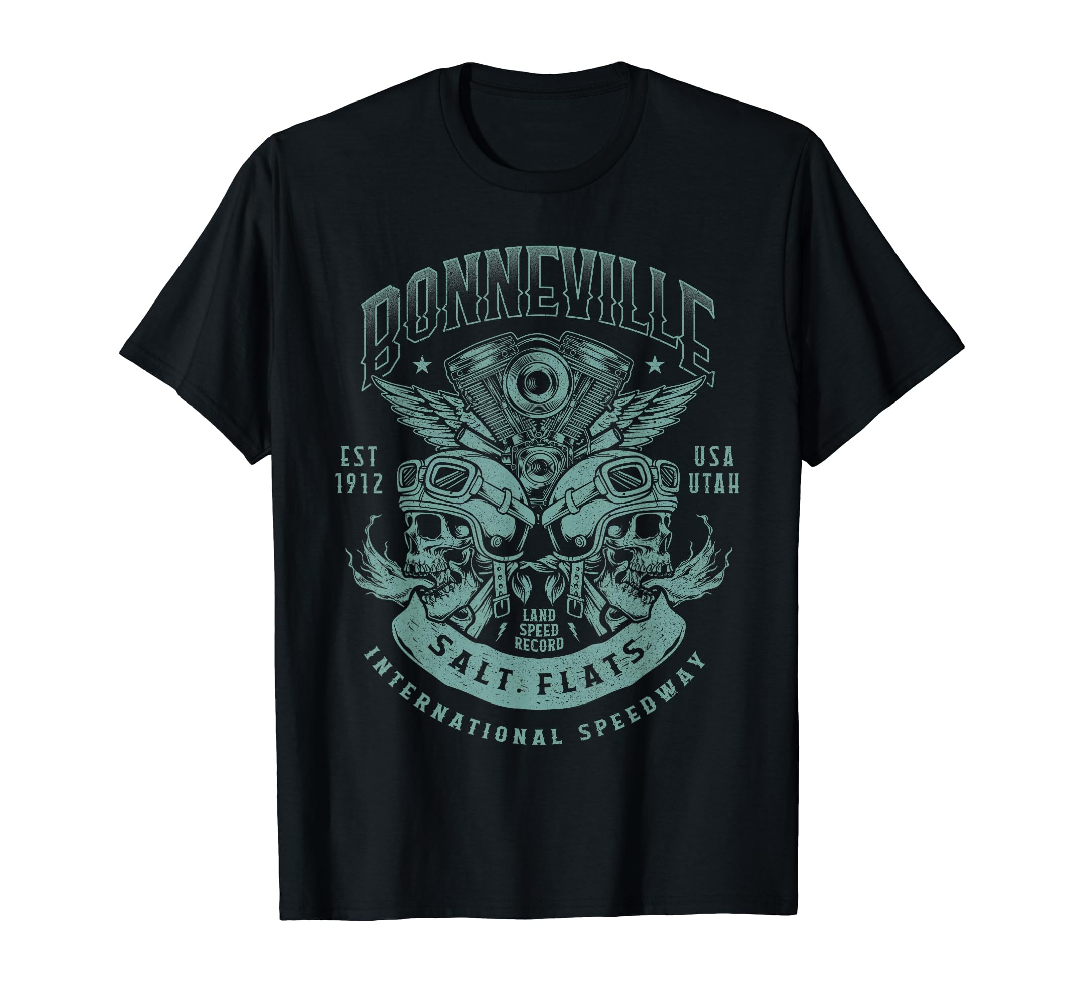 Bonneville Salt Flats Motorcycle T-Shirt - Fun Novelty Design for Adults - T-Shirt, Sweatshirt, Hoodie