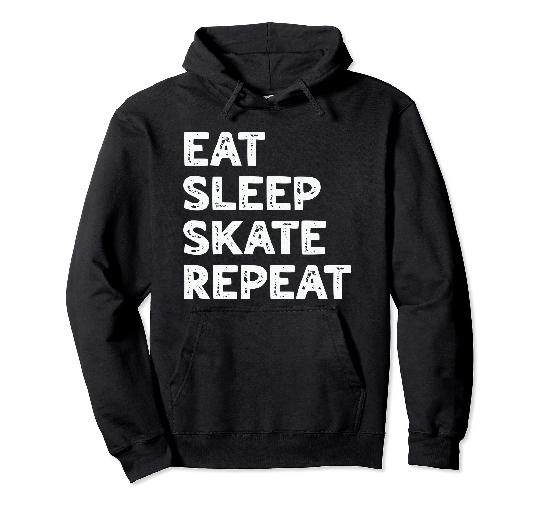 Roller Skating Eat Sleep Skate Repeat Hoodie - Unique Graphic Men Women - T-Shirt, Sweatshirt, Hoodie