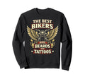 Motorcycle Biker Beard Tattoo Best Sweatshirt - Unique Graphic Unisex - T-Shirt, Sweatshirt, Hoodie