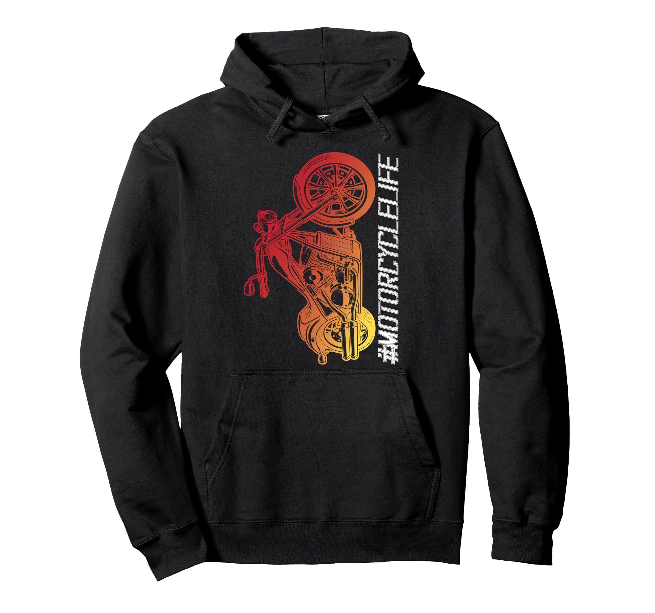 Motorcycle Biker Motorcyclelife Hoodie - Minimalist Print Men Women - T-Shirt, Sweatshirt, Hoodie