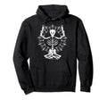 Halloween Meditate Skeleton Mindfulness Hoodie - Graphic Print Men Women - T-Shirt, Sweatshirt, Hoodie