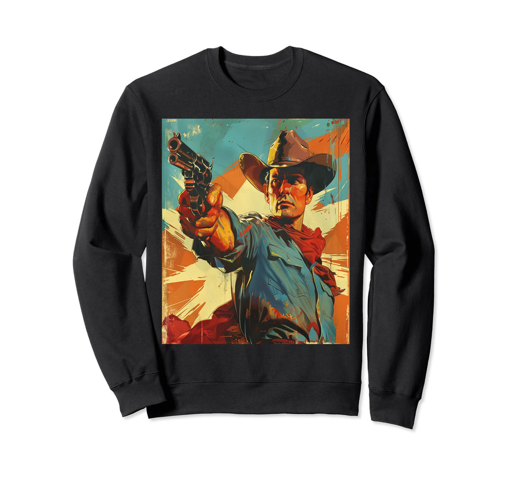 1950S Western Ranch Cowboy Hat Desert Sweatshirt - Minimalist Print Unisex - T-Shirt, Sweatshirt, Hoodie