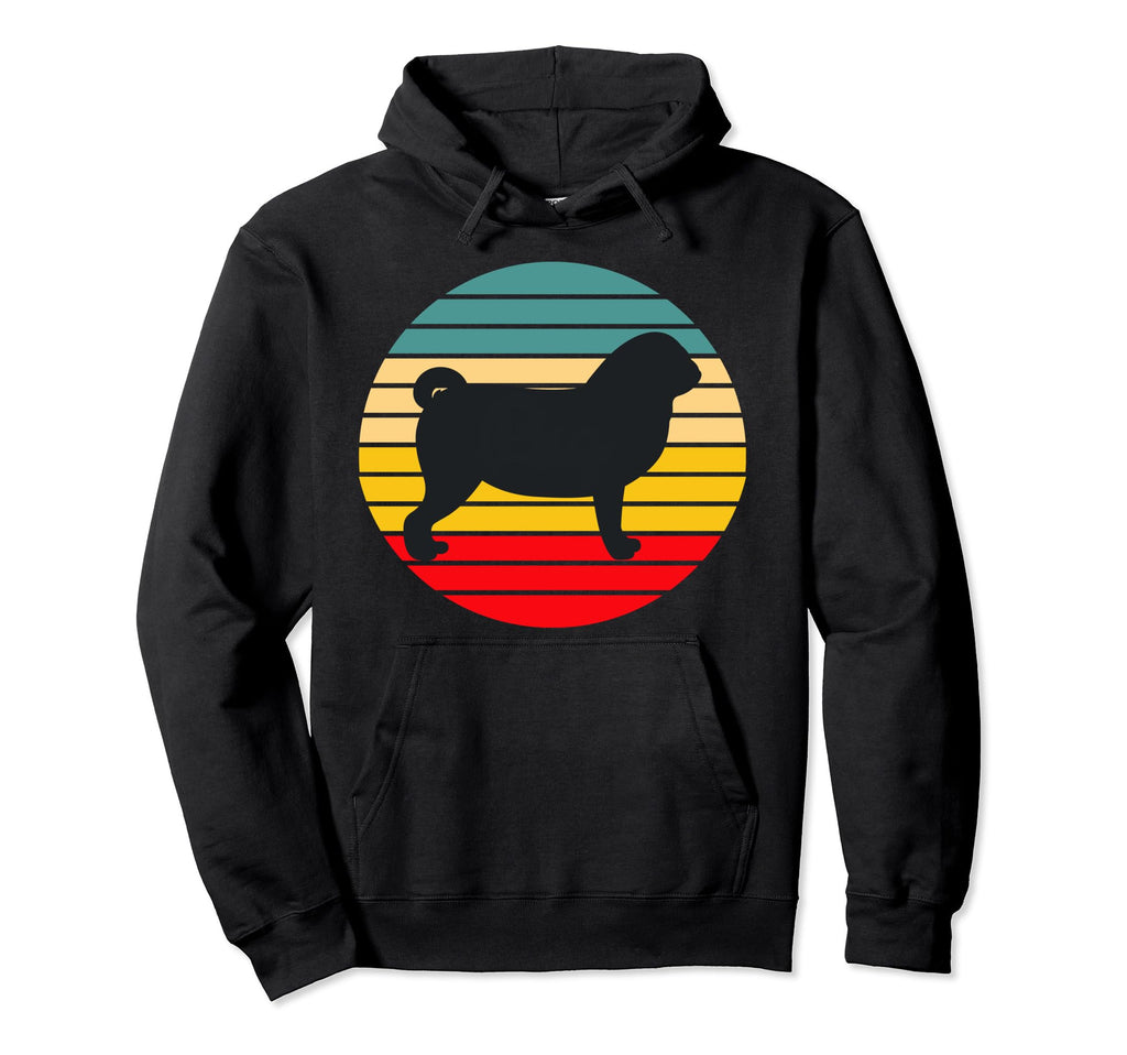 Pug Dog Sunset Hoodie - Graphic Print Unisex - T-Shirt, Sweatshirt, Hoodie